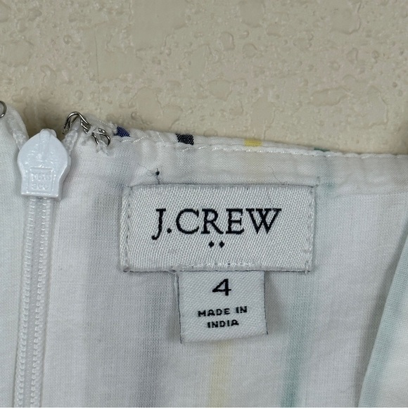 J. Crew Women's Rainbow Striped Tiered Ruffle Maxi Sun Dress Size 4 - Picture 10 of 15